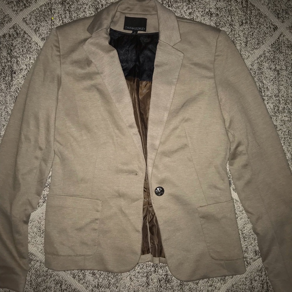 Cynthia Rowley tan blazer